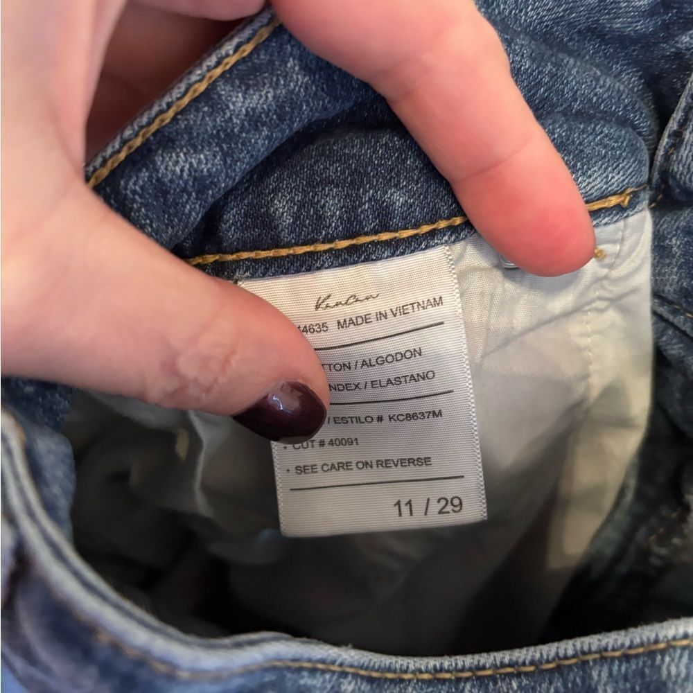 KanCan Light Blue High Rise Women's Jeans Distressed - Picture 4 of 8